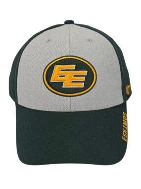 CFL Edmonton Eskimos 47 Trucker Hat Classic Cap Football Green Gray Embroidered